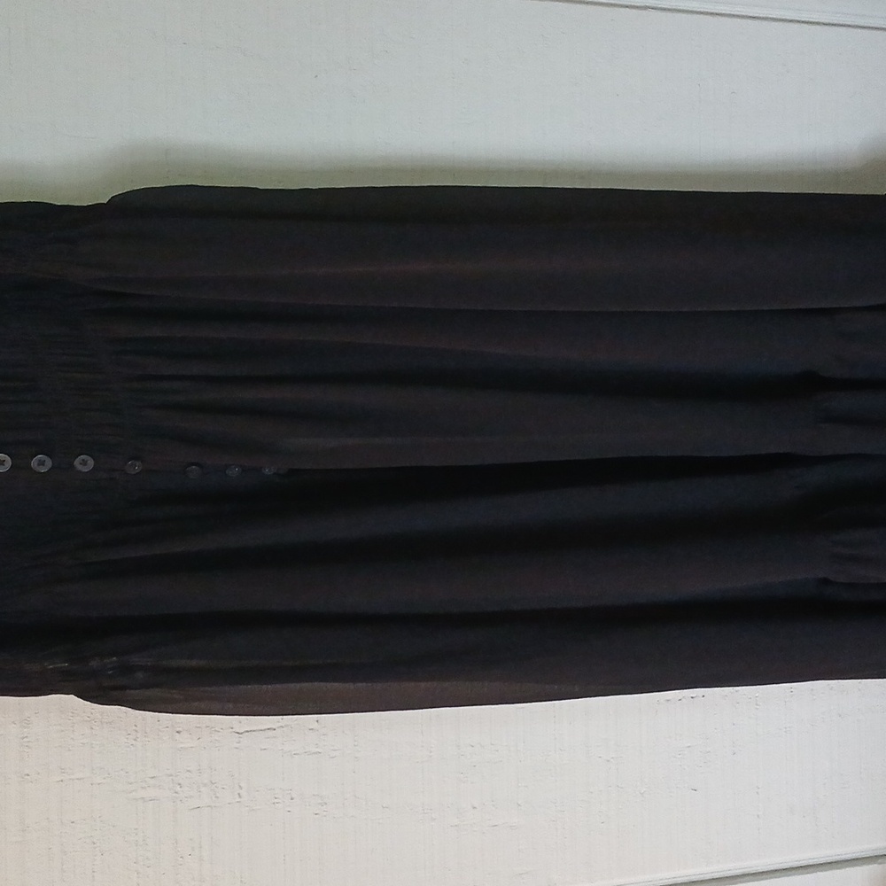 Torrid NWT Chiffon Black Button Up Sleeveless Tunic Top Size 0 - Picture 3 of 11